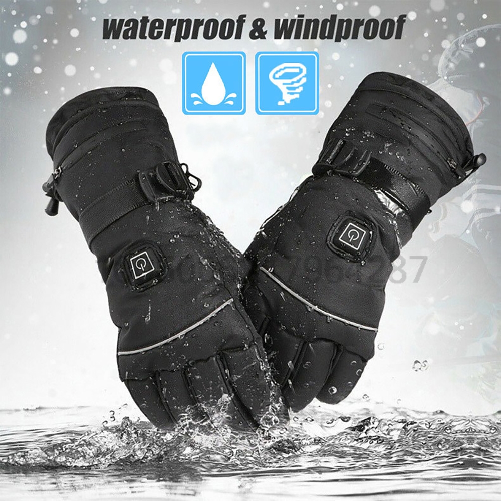 Winter Electric Heated GlovesW - مراجعة Outdoor Camping In Winter وسعره