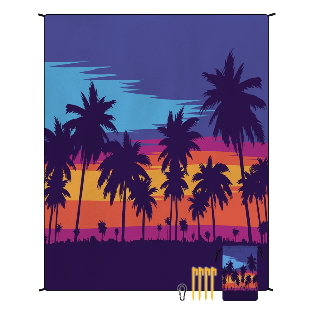 Palm Tree Beach Towel 71x86.6i - مراجعة Camp Towel Microfiber وسعره