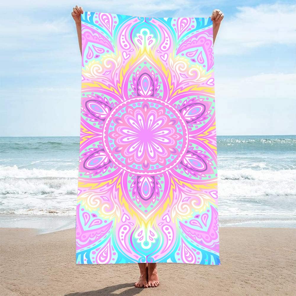 Mysterious Pattern Beach Towel - مراجعة Camp Towel Microfiber وسعره