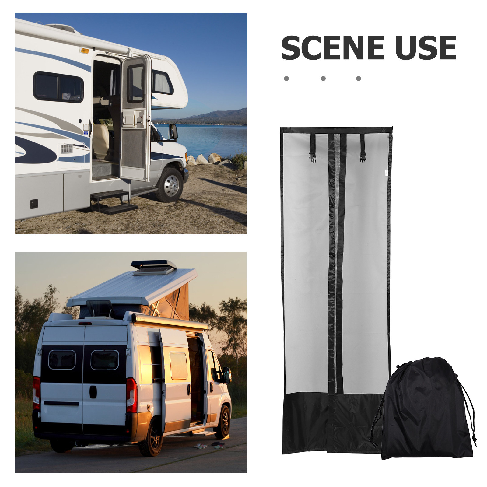Mesh Rv Door Curtain Uv Sun Bl - مراجعة Outdoor Camping Trailer وسعره