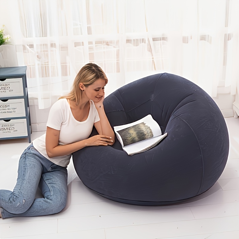 1pc Large Bean Bag Chair, Infl - مراجعة Outdoor Chair Camping وسعره