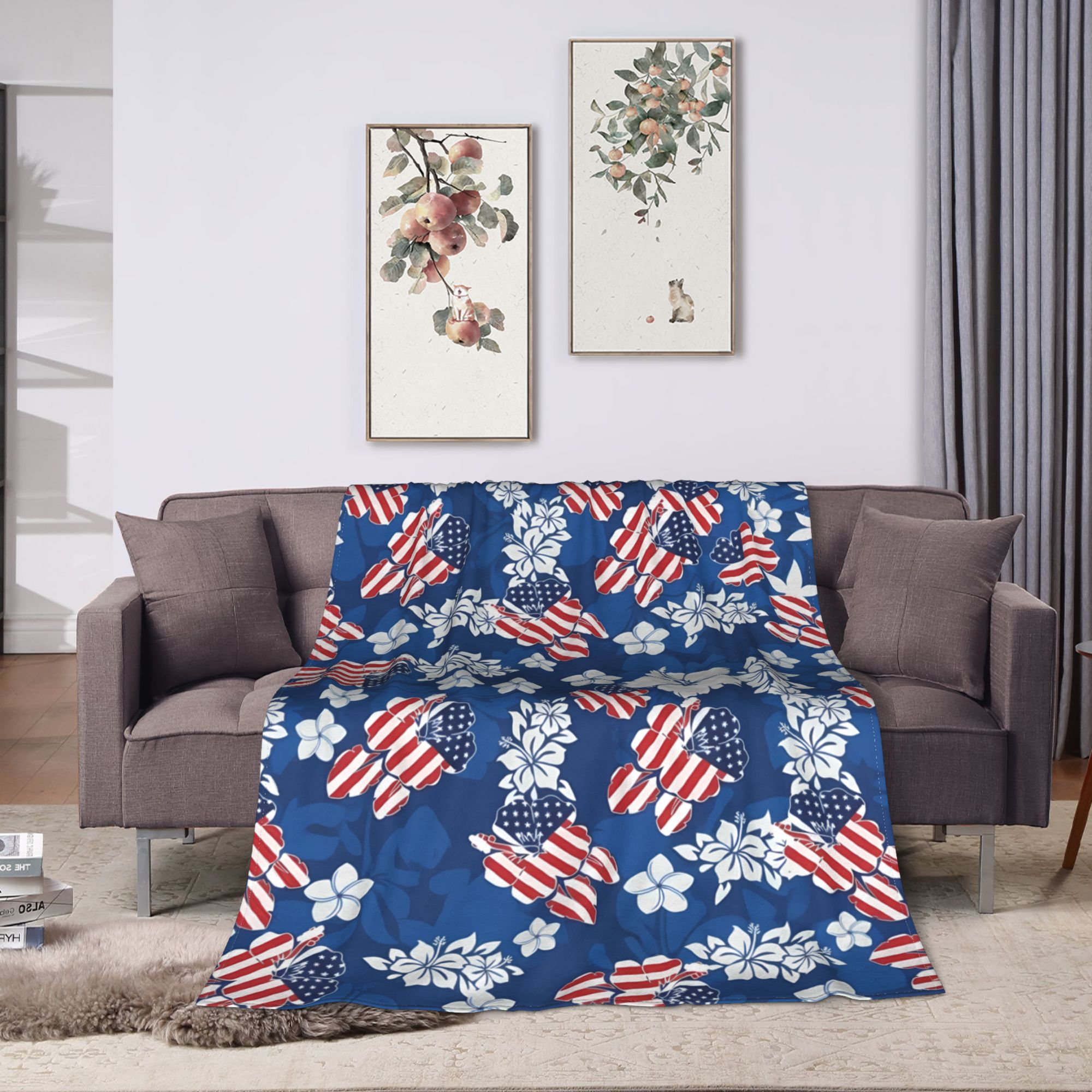 4th of July USA Warm Soft Blan - مراجعة Outdoor Camping Usa وسعره